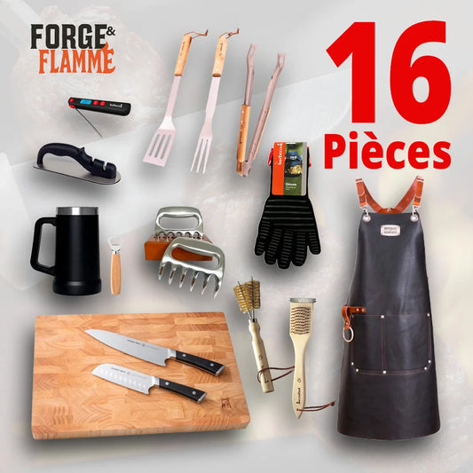 Kit Barbecue Professionnel (16 Pièces) - Voir Plus